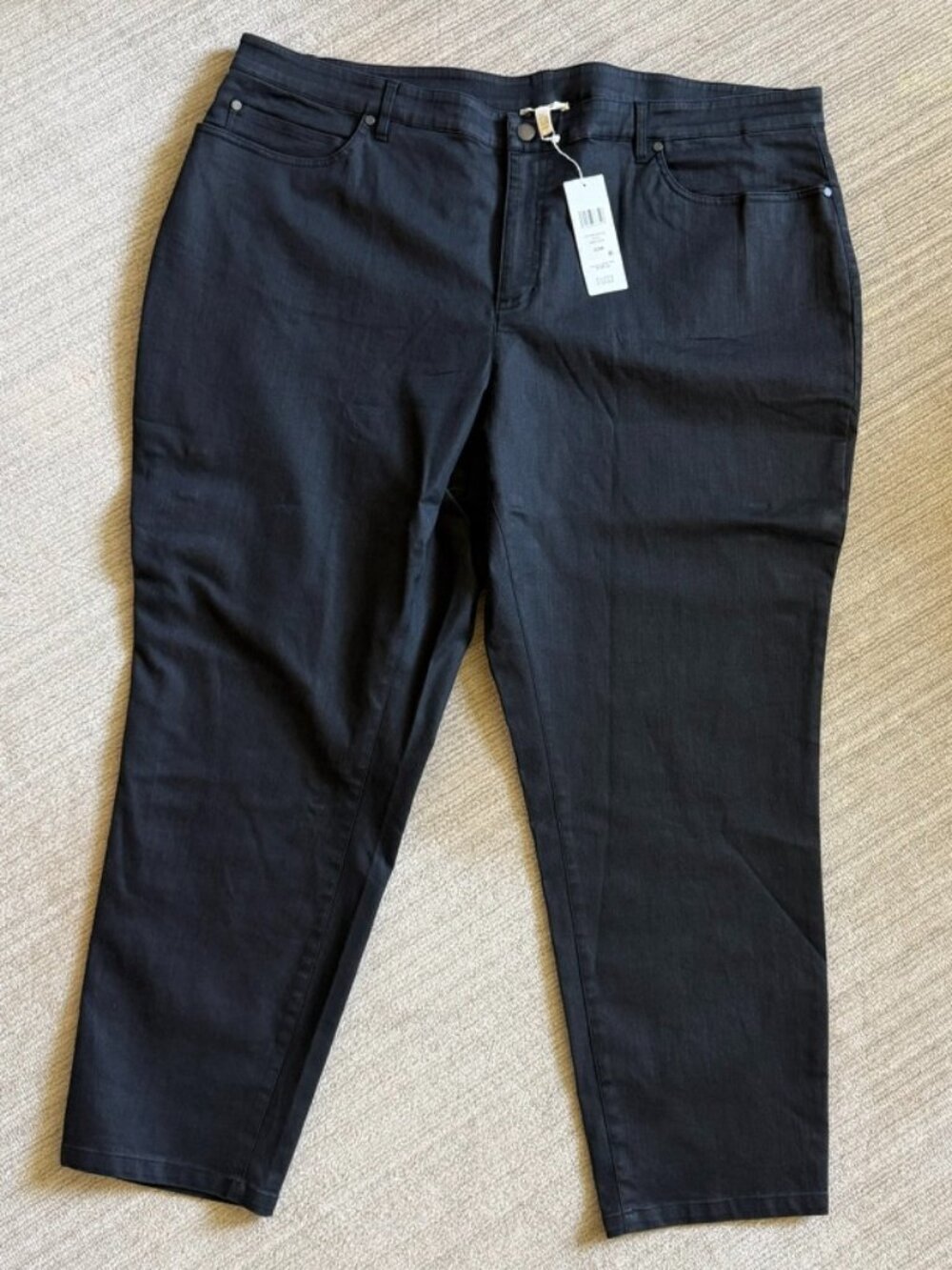 NWT - Black Ankle Jean by Eileen Fisher - Picture 2 of 8